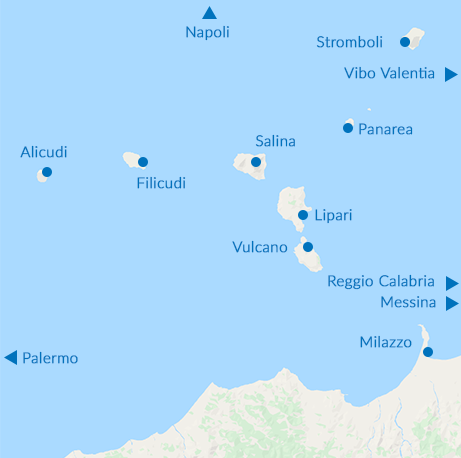 Traghetti per la Isole Eolie - tutti i porti